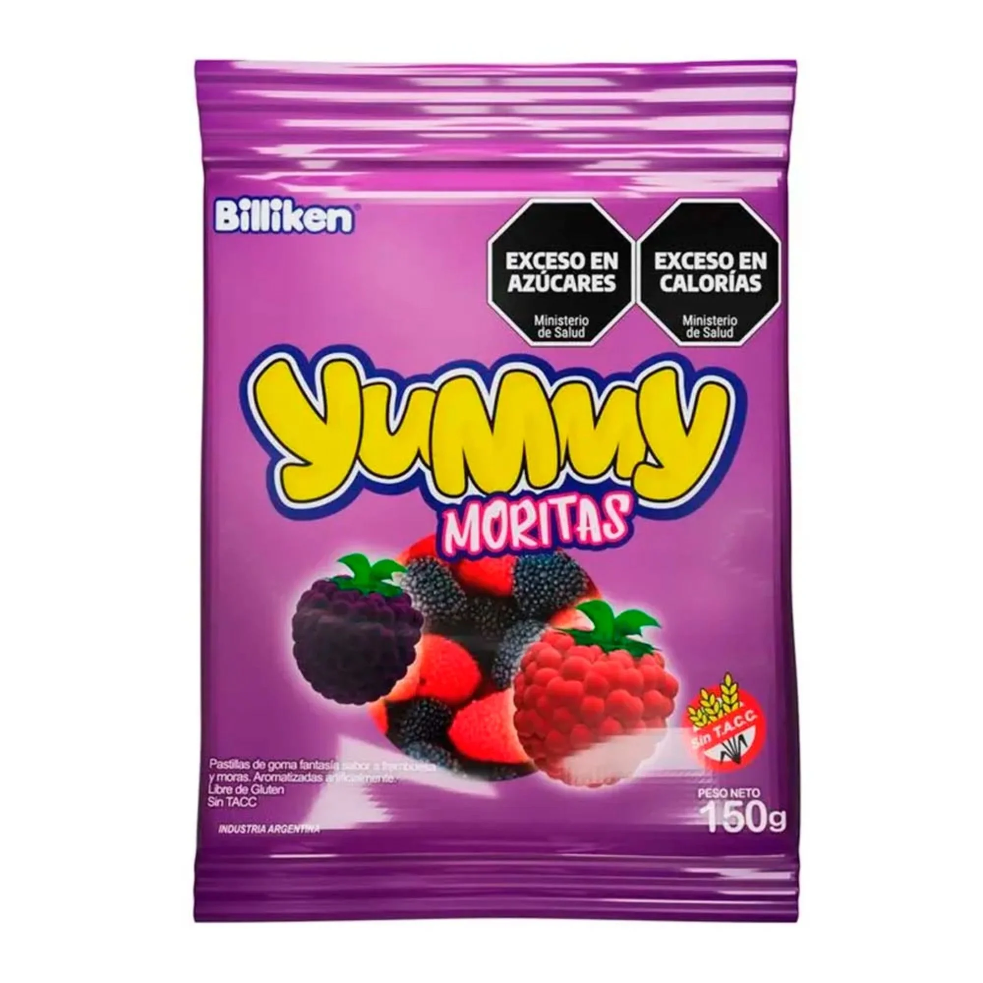 Gomitas Yummy Moritas Sabor A Frambuesa /Mora X 150Gr