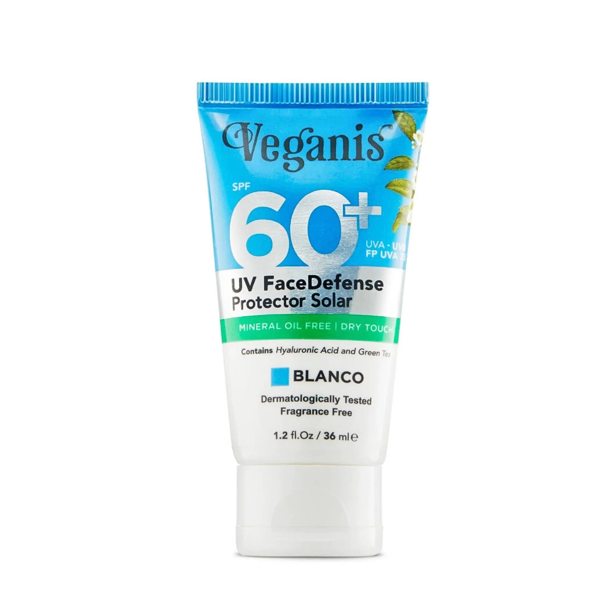 Protector Solar Veganis Uv Face Defense Spf60+ Blanco X 36Ml