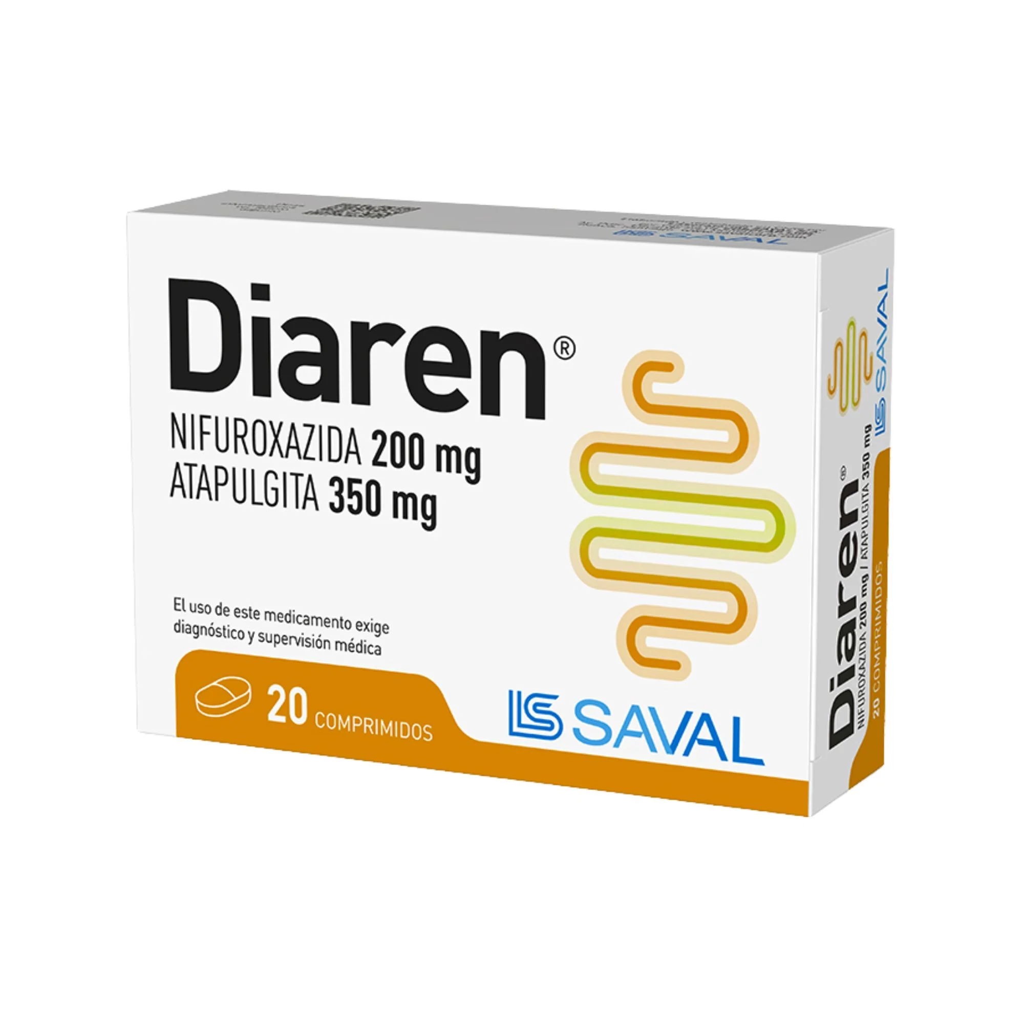 Diaren 200Mg Nifuroxazida 350Mg Atapulgita X Comprimido