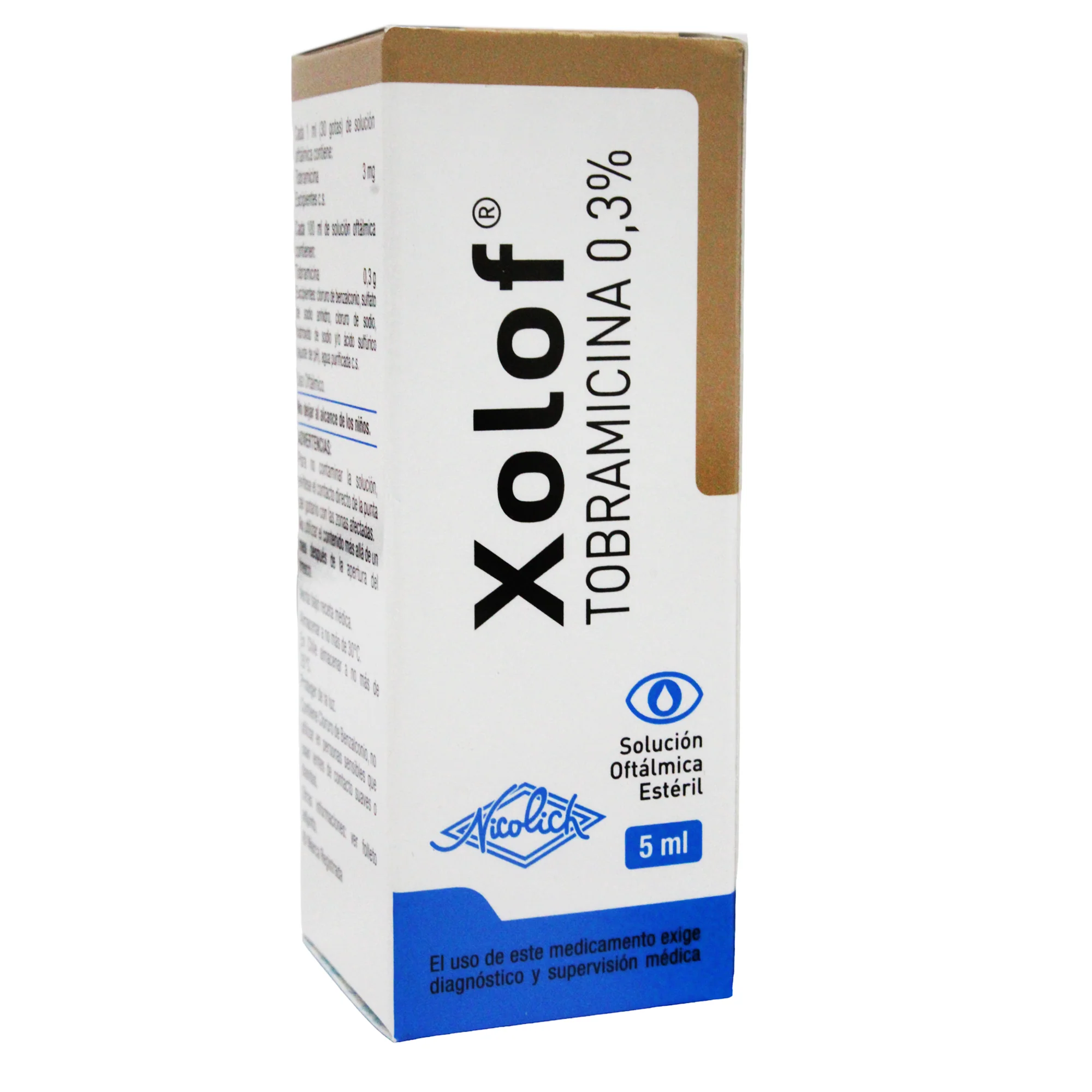 Xolof 0.3% Colirio X 5Ml Tobramicina - Image 2