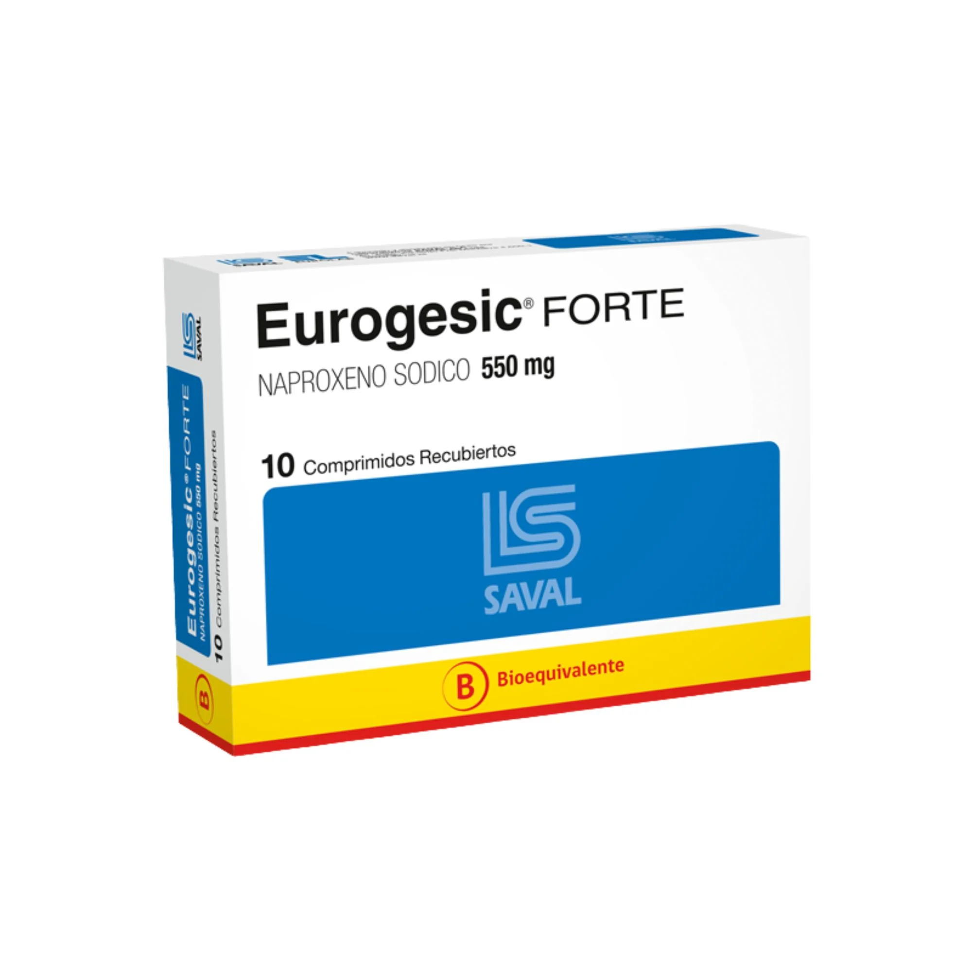 Eurogesic Forte 550Mg Naproxeno X Comprimido