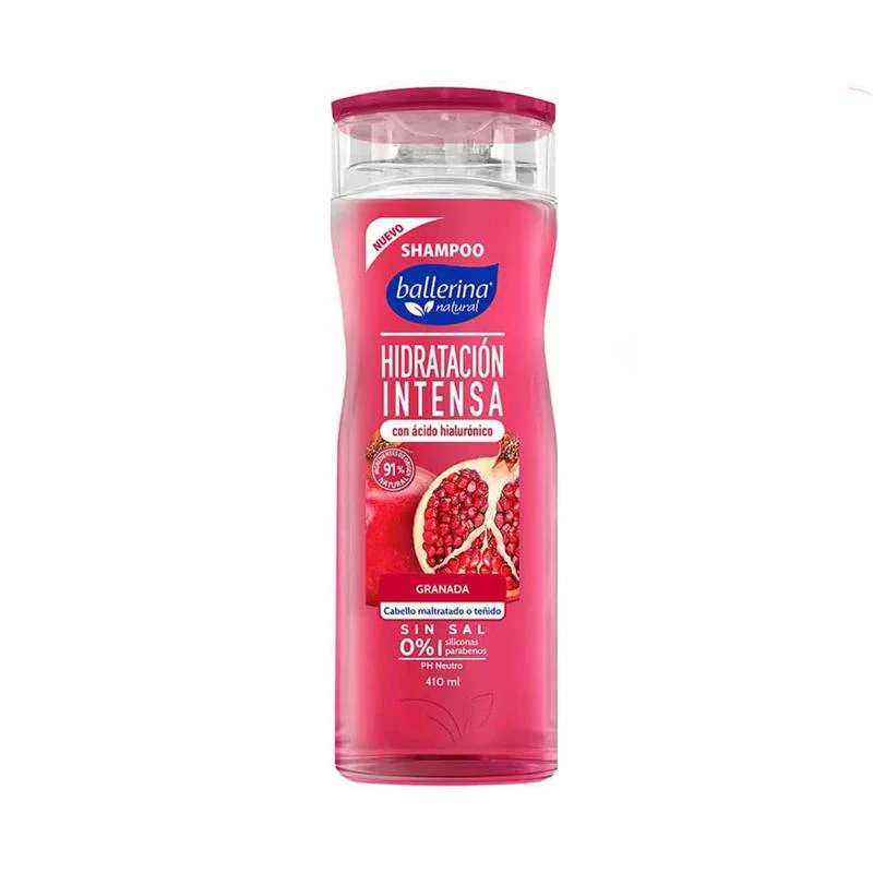 Shampoo Ballerina Hidratación Intensa Granada X 410Ml