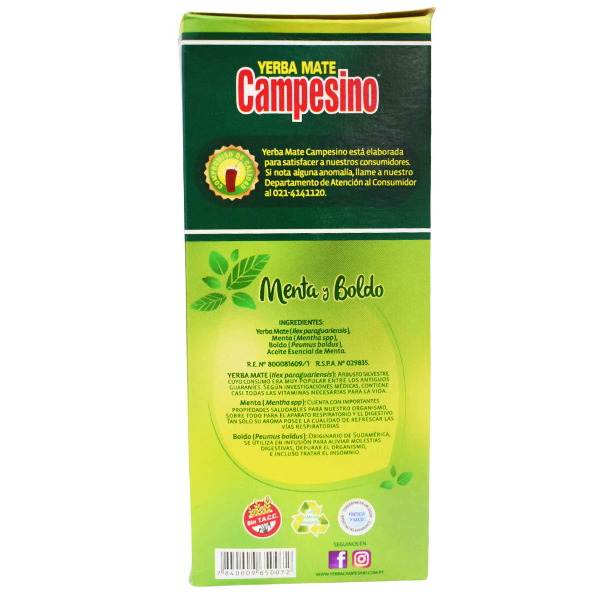 Yerba Mate Campesino Menta Y Boldo X 500G - Image 3