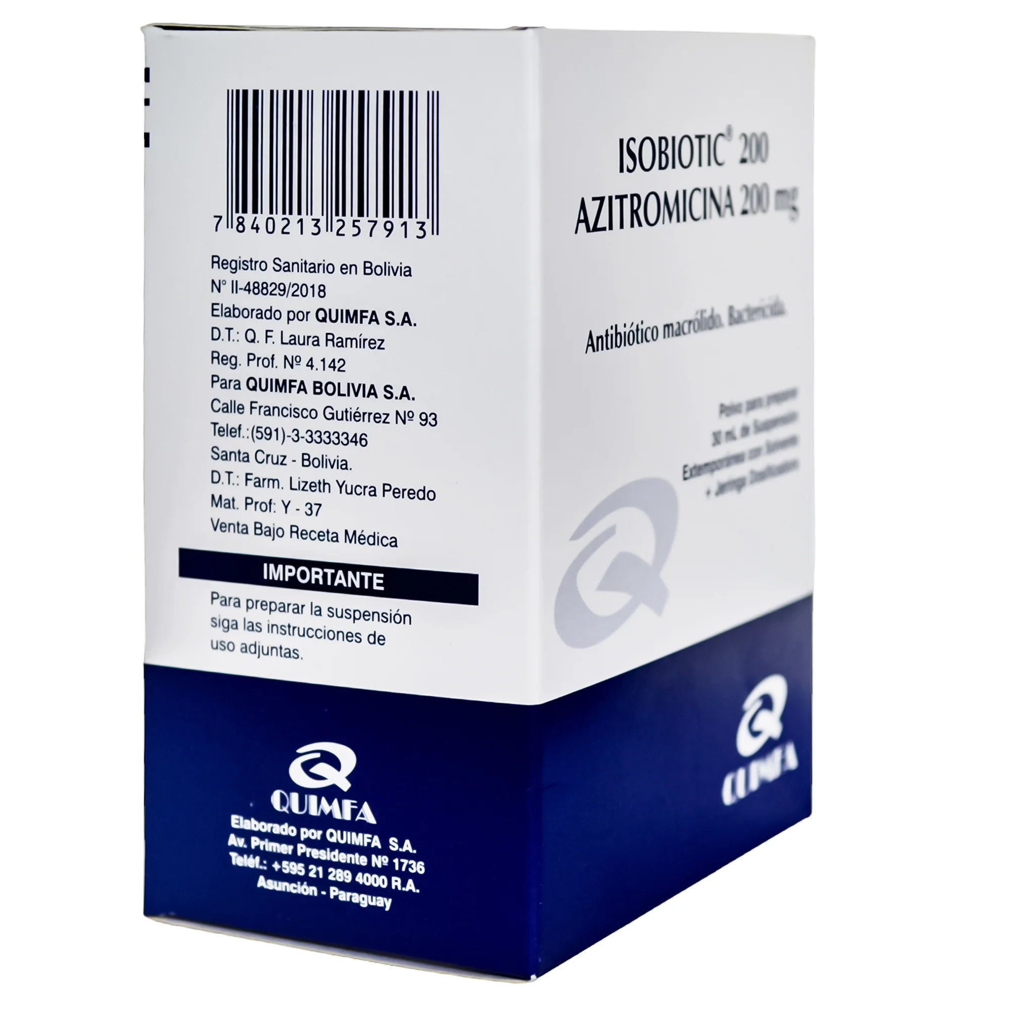 Isobiotic 200Mg Susp X 30Ml Azitromicina - Image 3