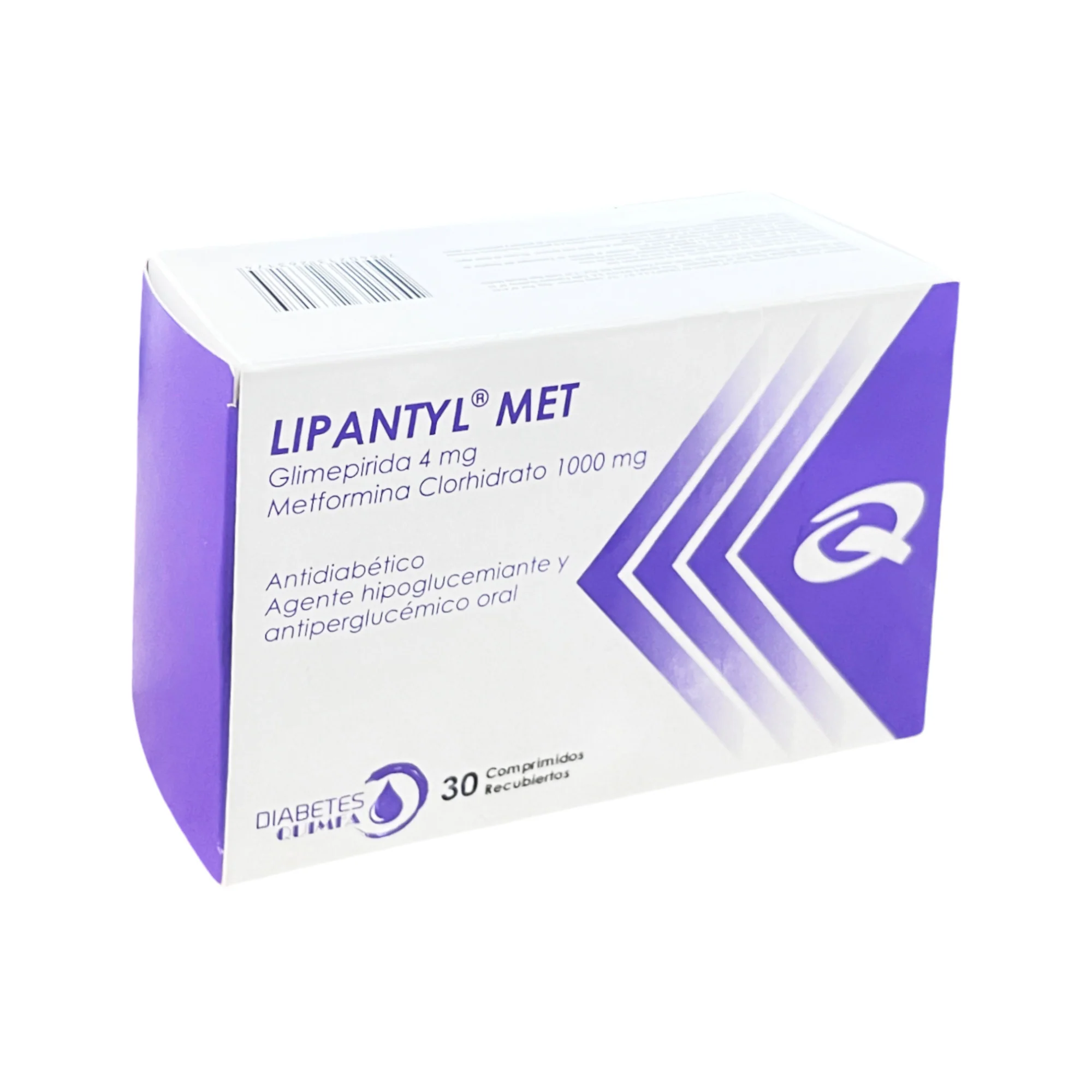 Lipantyl Met 4 / 1000Mg Glimepirida / Metformina X Comprimido - Image 2