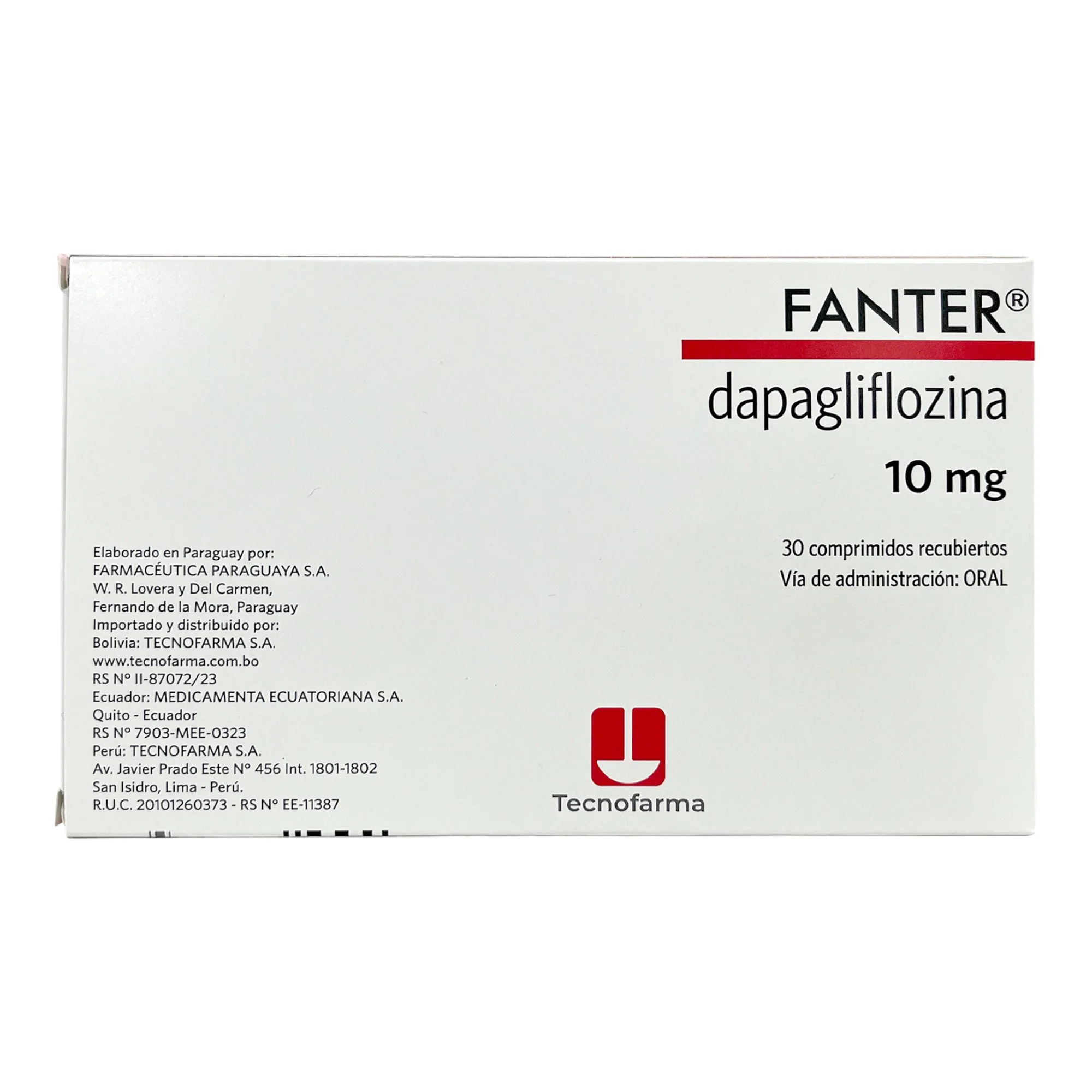 Fanter 10Mg Dapagliflozina X Comprimido - Image 2