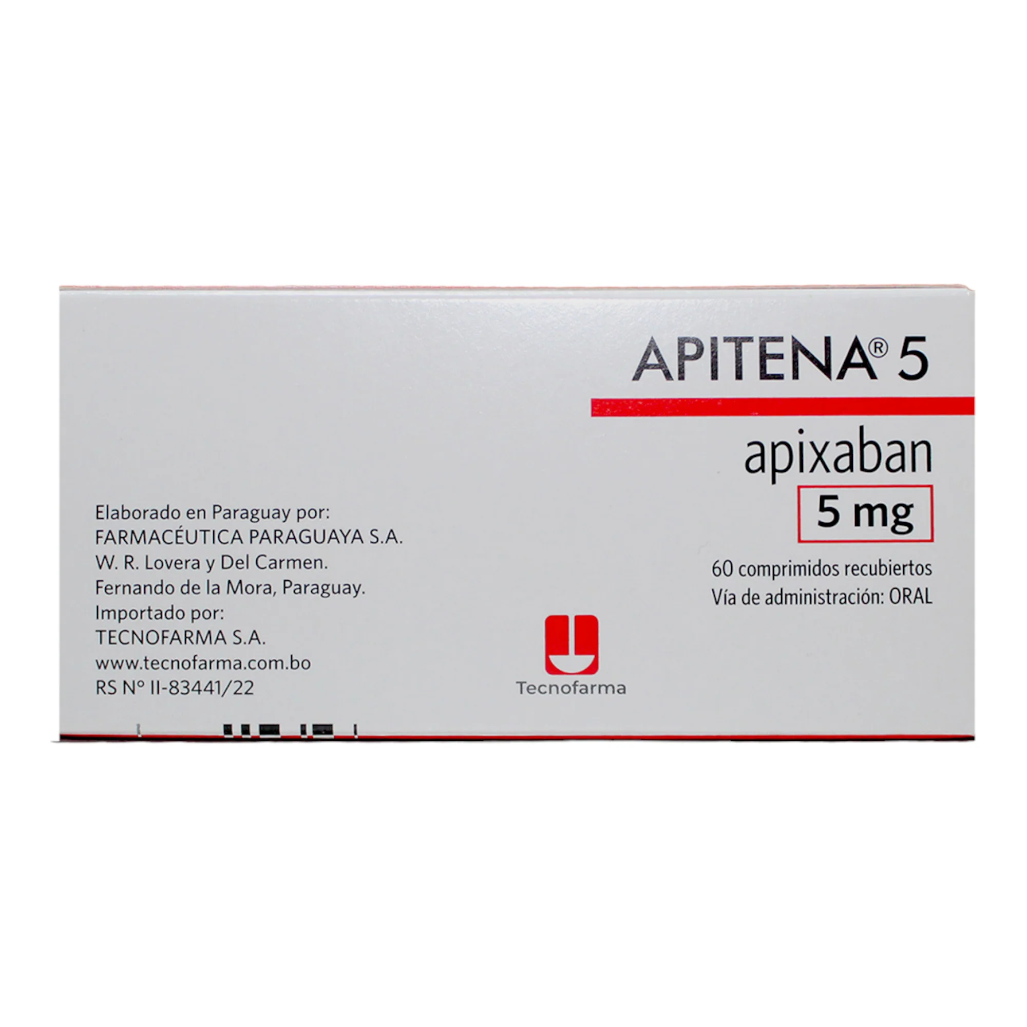 Apitena 5 Mg Apixabán X Comprimido - Image 2
