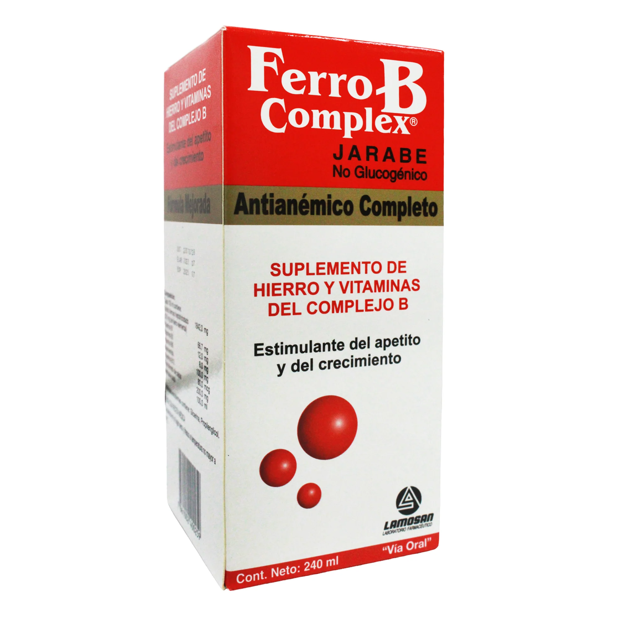 Ferro B Complex Jarabe Hierro Y Vitaminas X 240Ml - Image 2