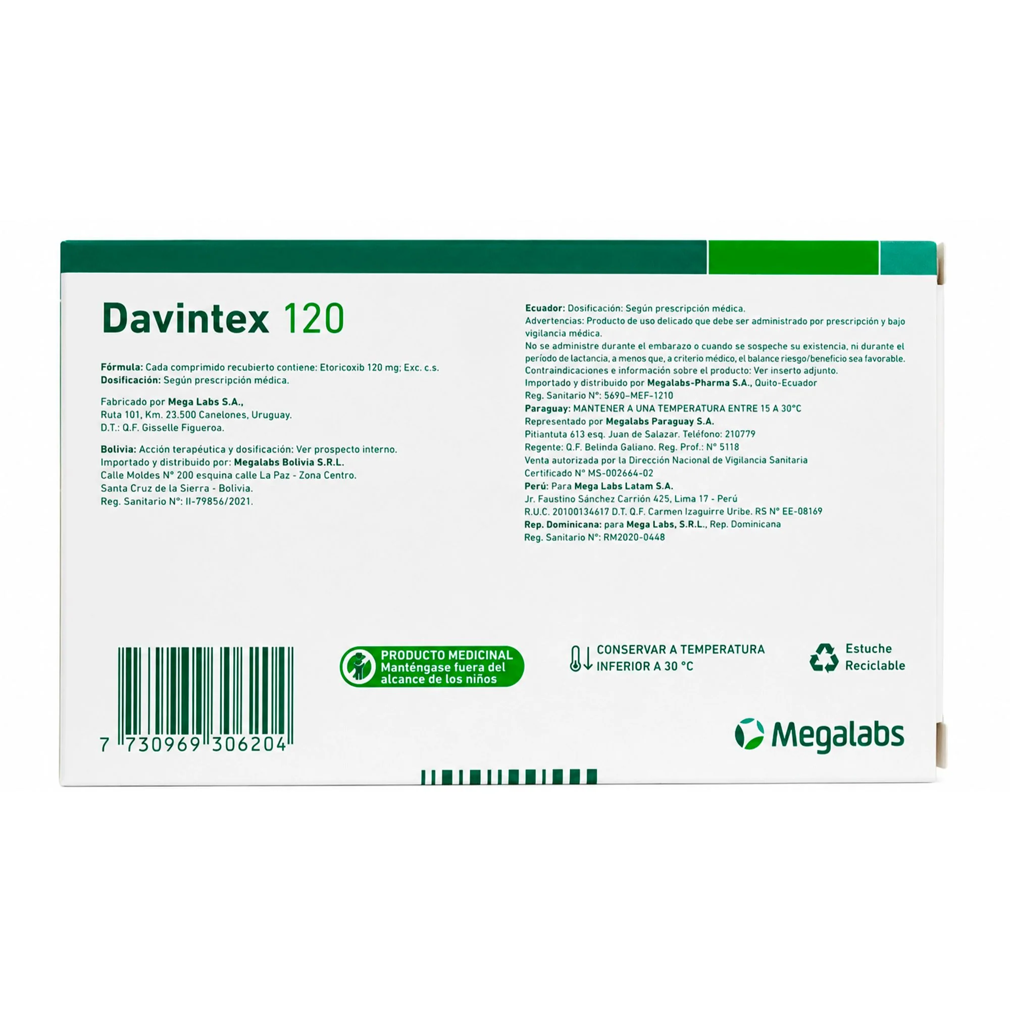 Davintex Etoricoxib 120Mg X Comprimido - Image 3