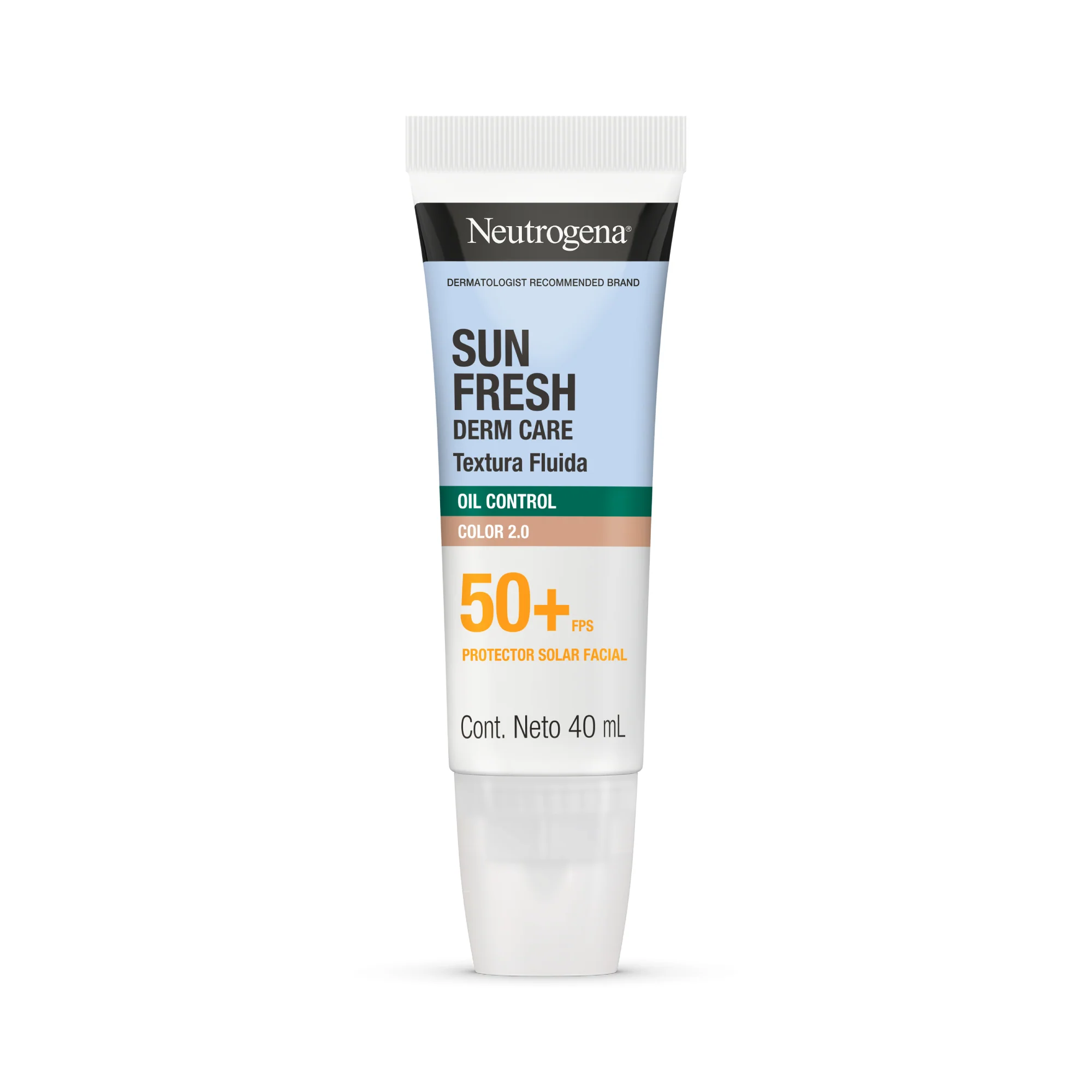 Protector Solar Facial Neutrogena Sun Fresh Derm Care Fps50+ Color 2.0 X 40Ml - Image 2