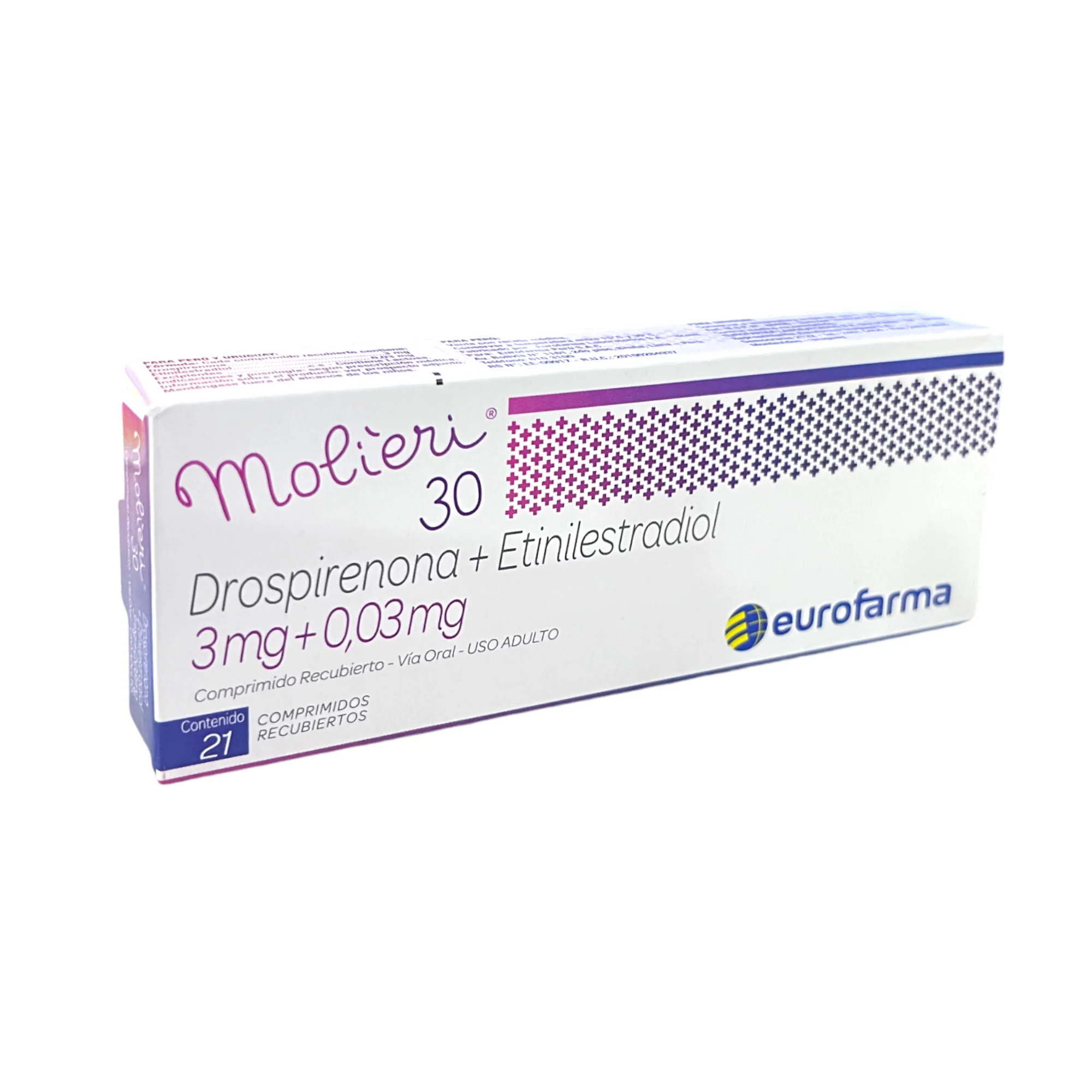 Molieri 30 Drospirenona / Etinilestradiol X 21 Comprimidos - Image 2