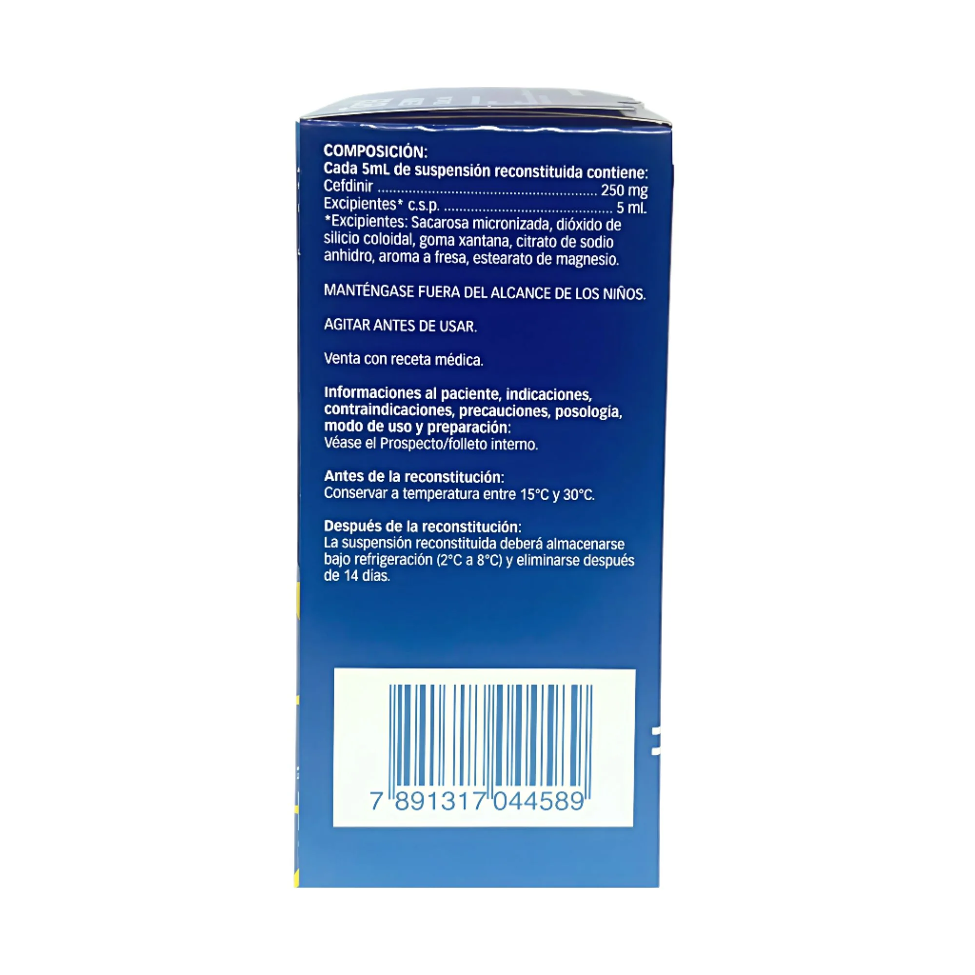 Tercef 250Mg/5Ml Cefdinir Suspensión X 100Ml - Image 2