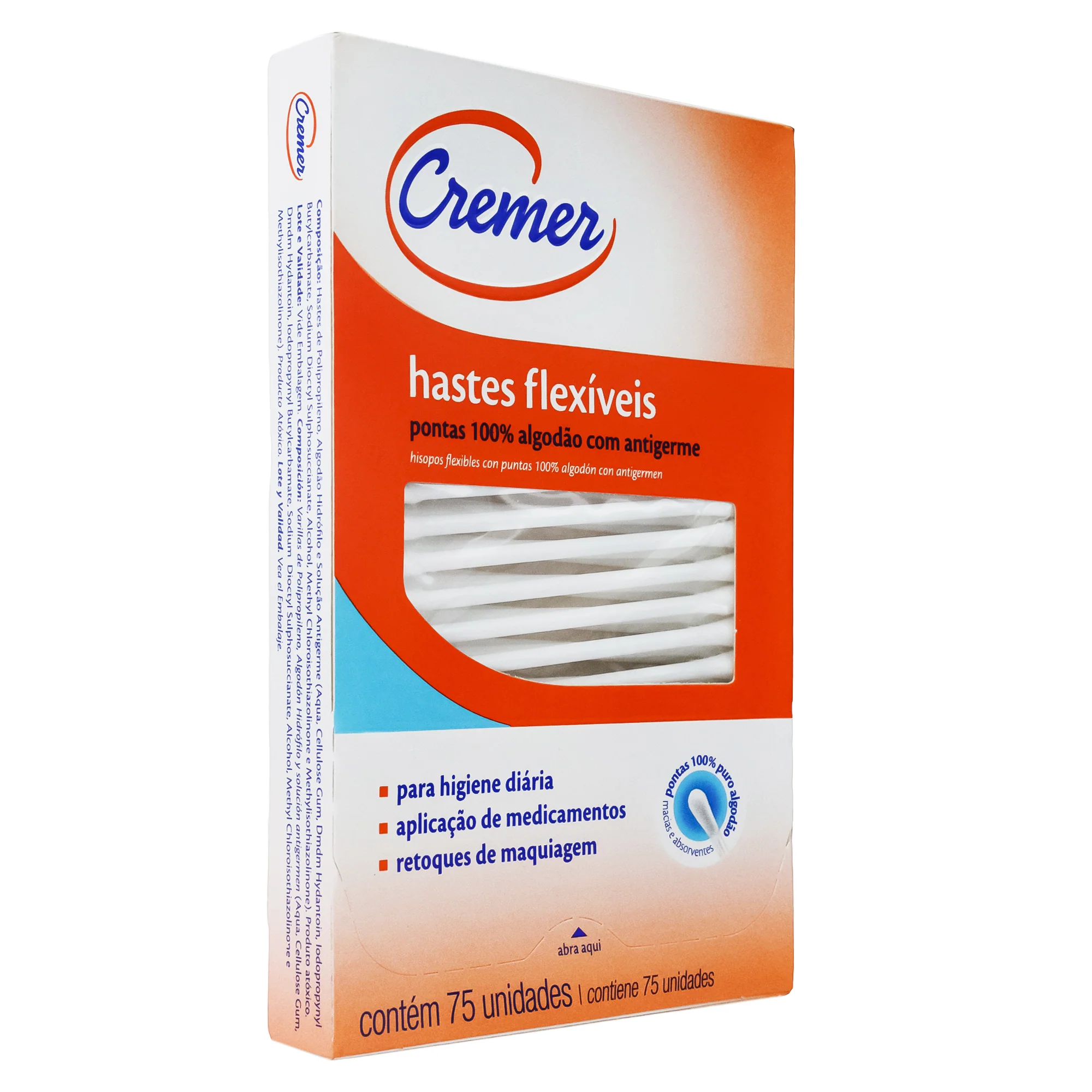 Cotonetes Hisopos Cremer Flexibles X 75 Unidades - Image 2