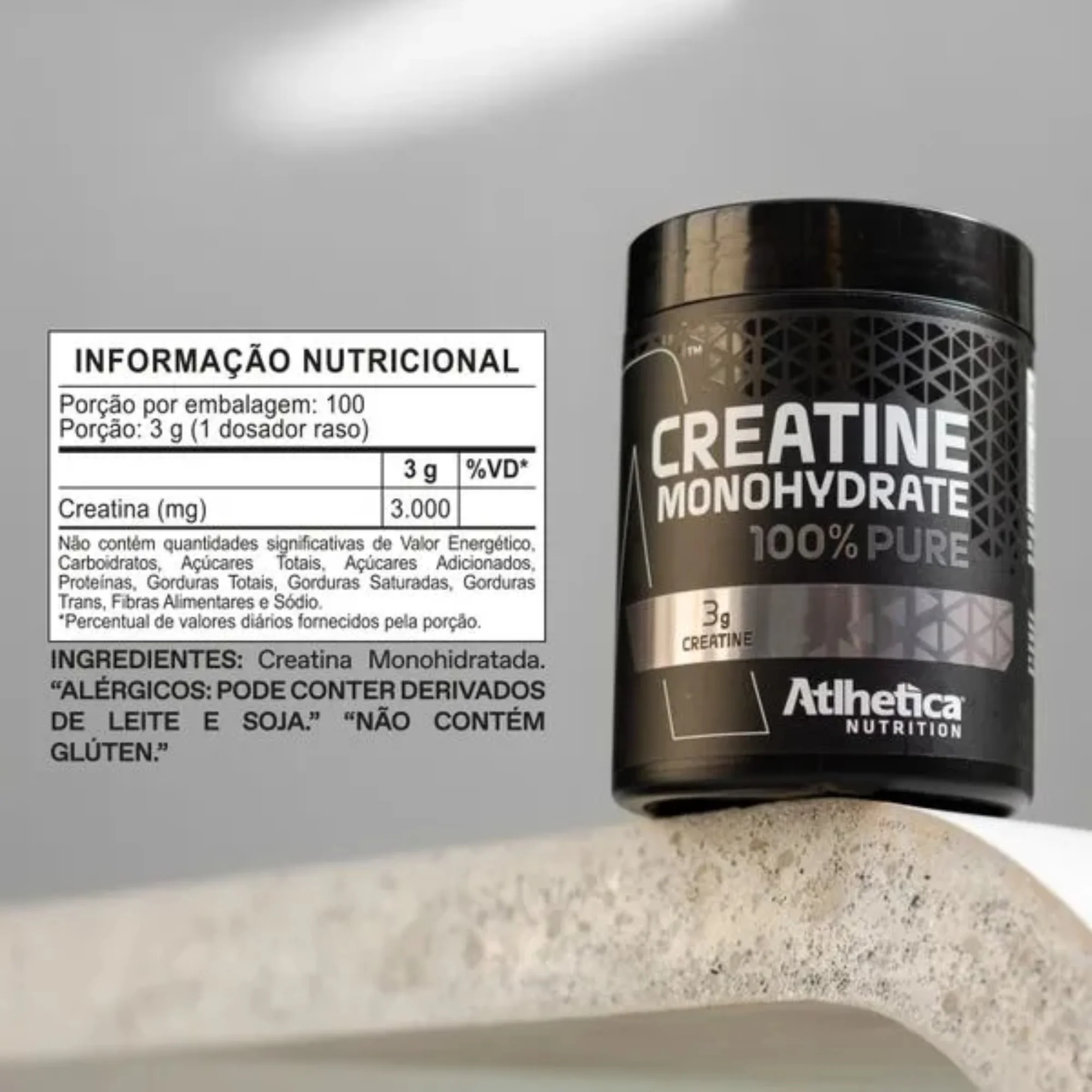 Suplemento 100% Creatina Atlhetica Puro X 300G - Image 3