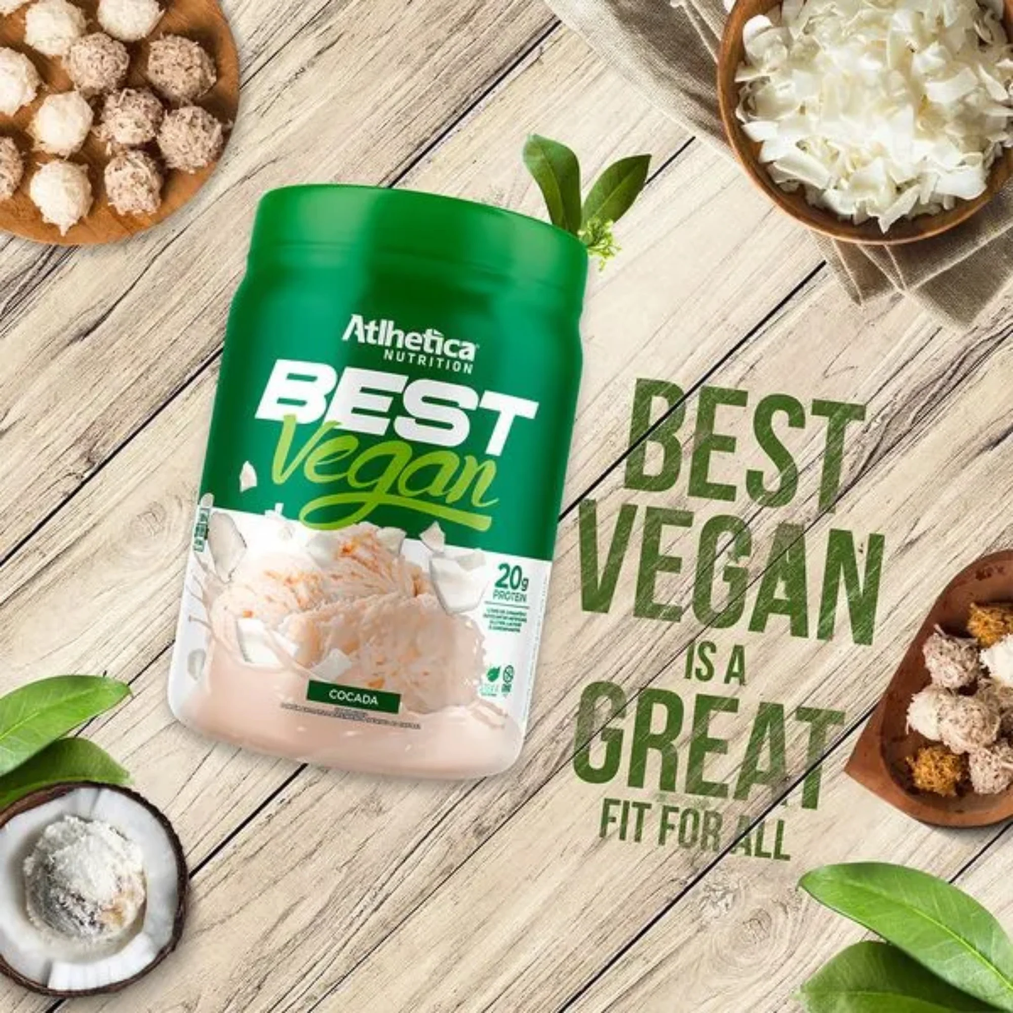 Proteína Atlhetica Best Vegano Sabor Coco X 500G - Image 2