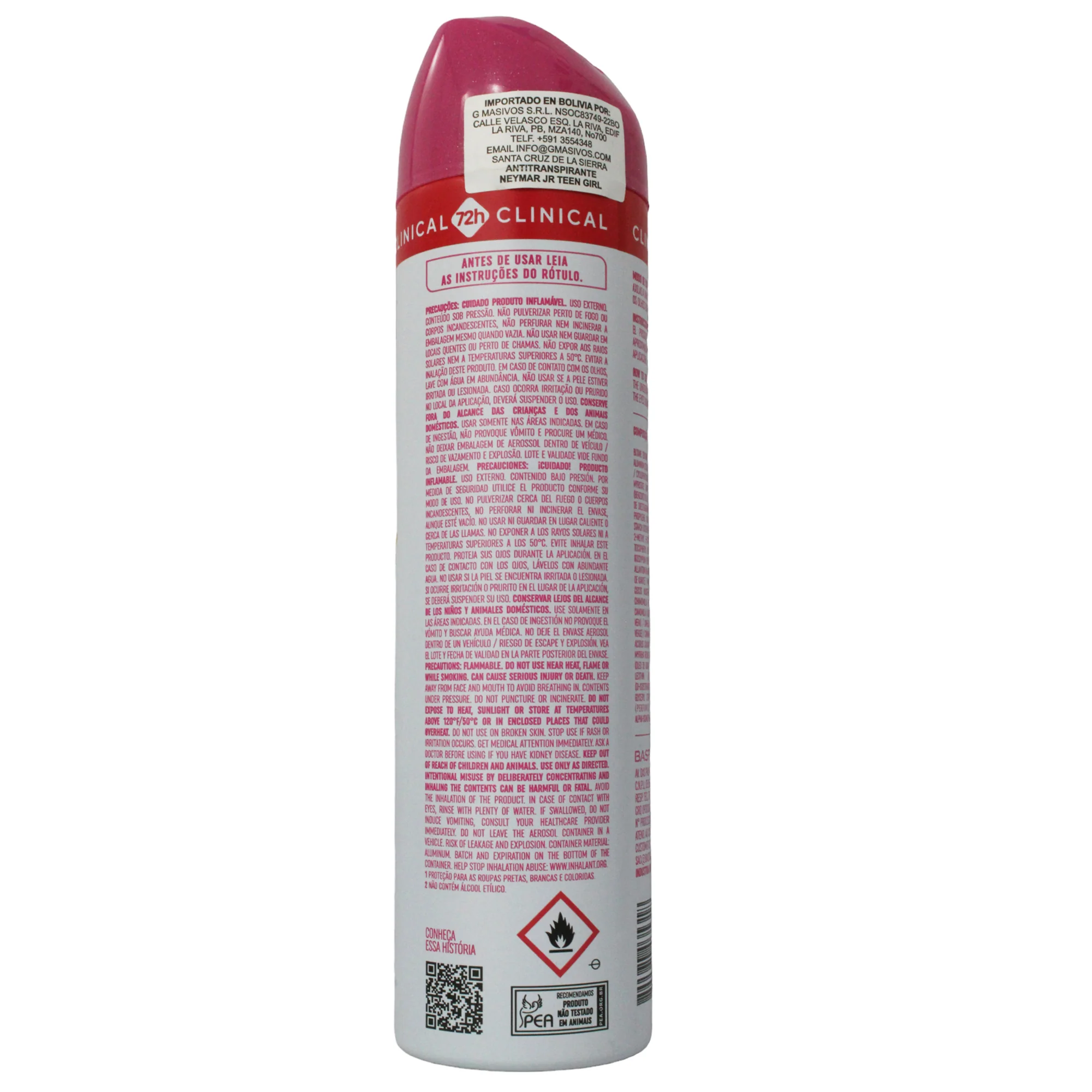 Above Desodorante Aerosol Neymar Jr Teen Girl X 150Ml - Image 2