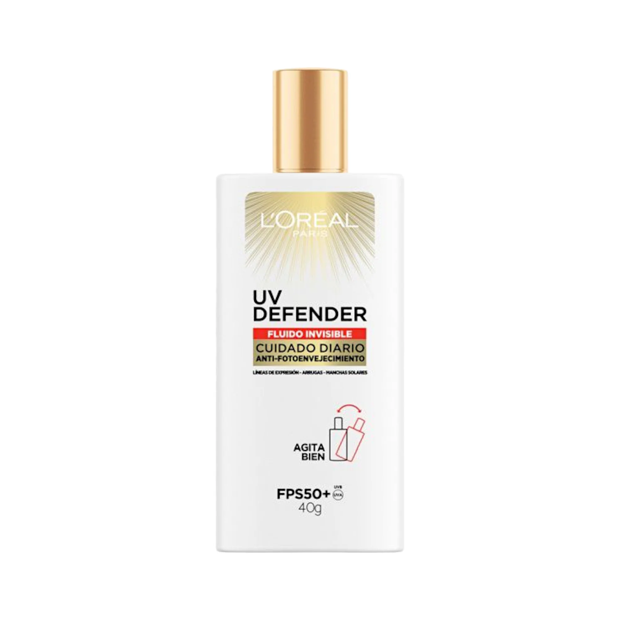 Protector Solar L'oréal Uv Defender Fluido Invisible Fps 50 X 40G - Image 2