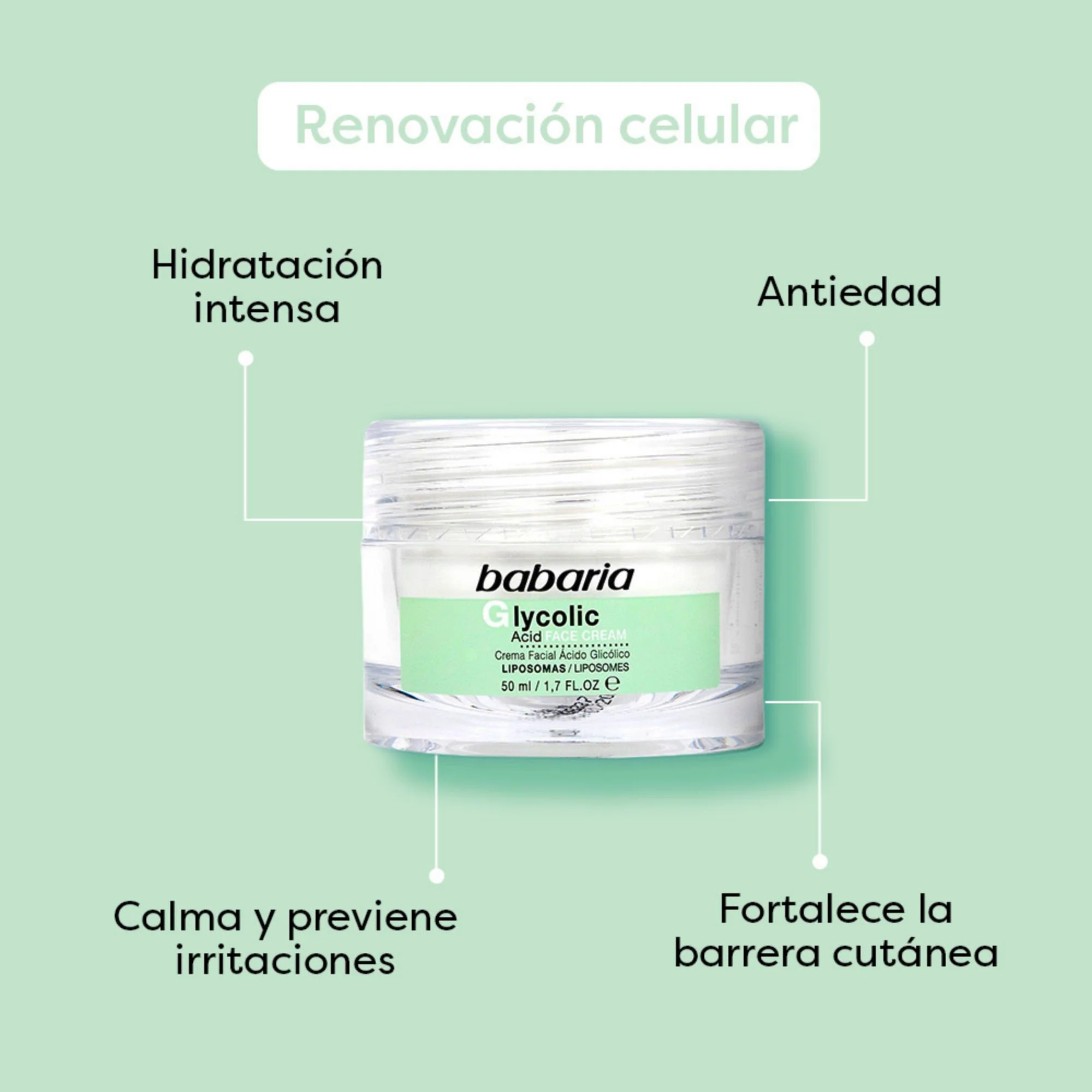 Crema Facial Babaria Ácido Glicólico X 50Ml - Image 2