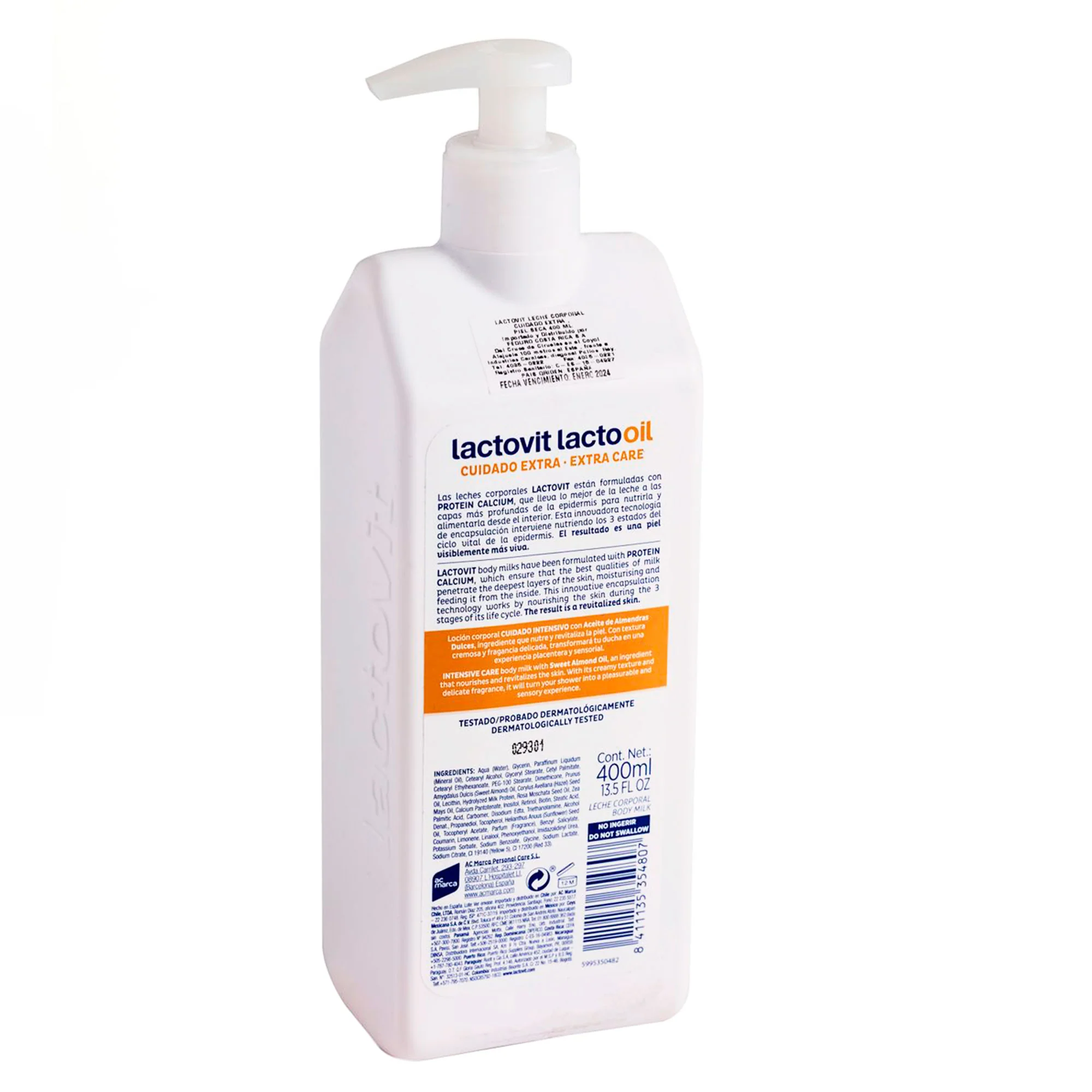Body Milk Lactovit Lacto-Oil Cuidado Extra X 400Ml - Image 2