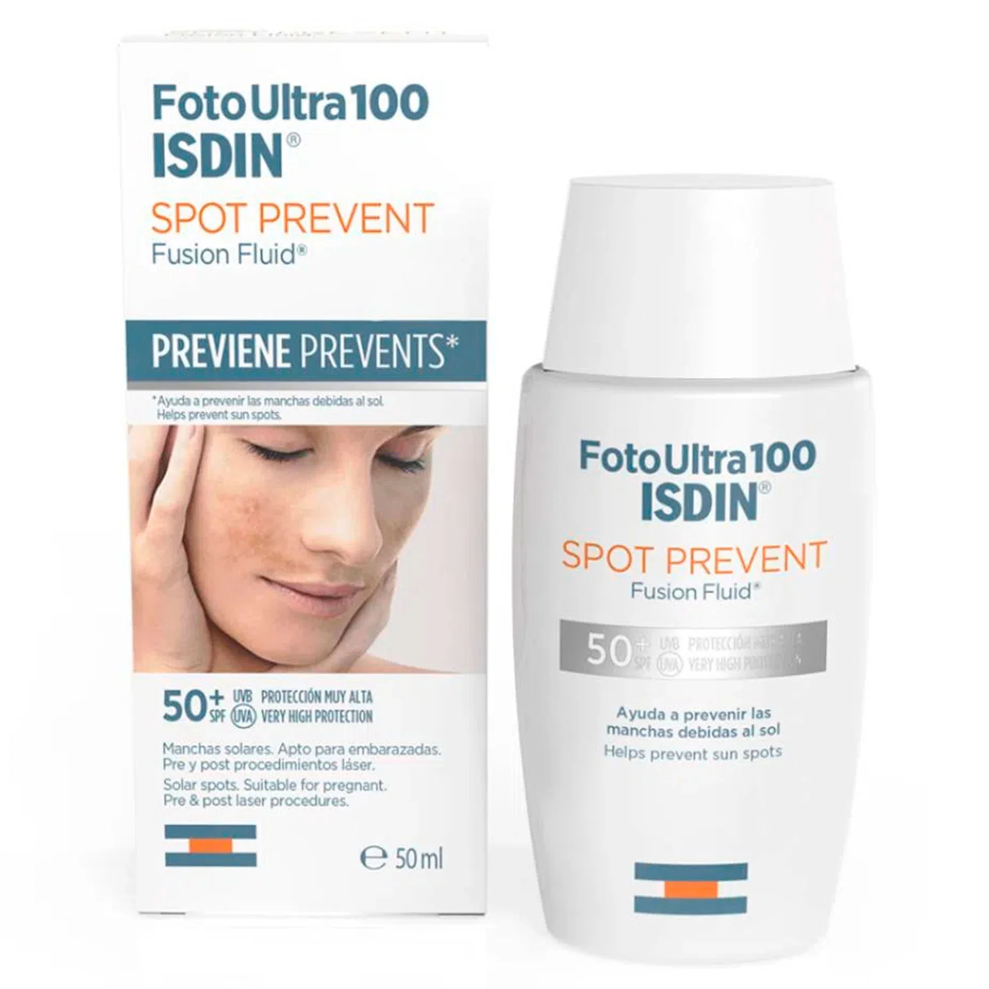 Isdin Fotoultra 100 Spot Prevent Spf 50 Fusion Fluid + X 50Ml - Image 3