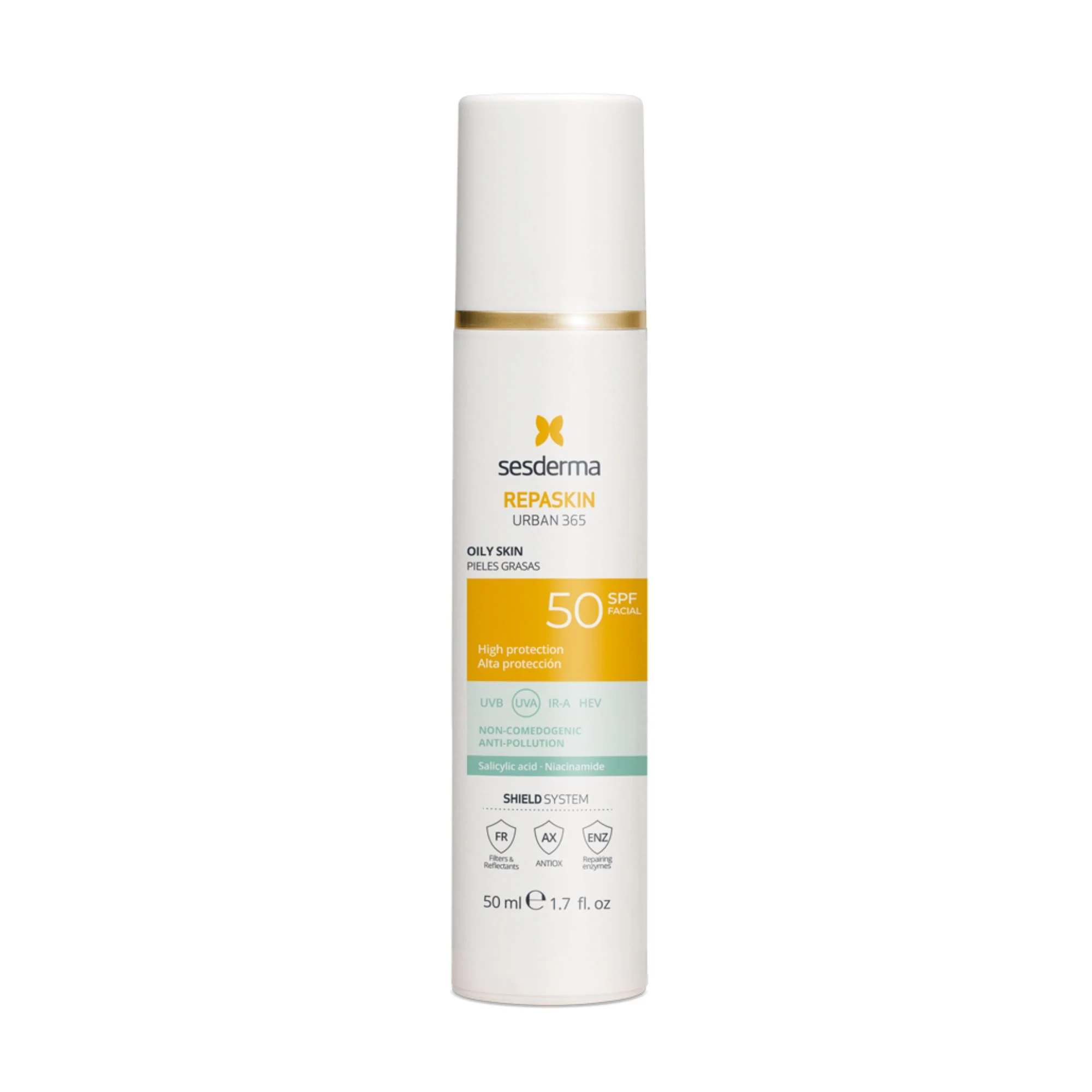 Protector Solar Sesderma Repaskin Urban 365 Spf50 Pieles Grasa X 50Ml - Image 2