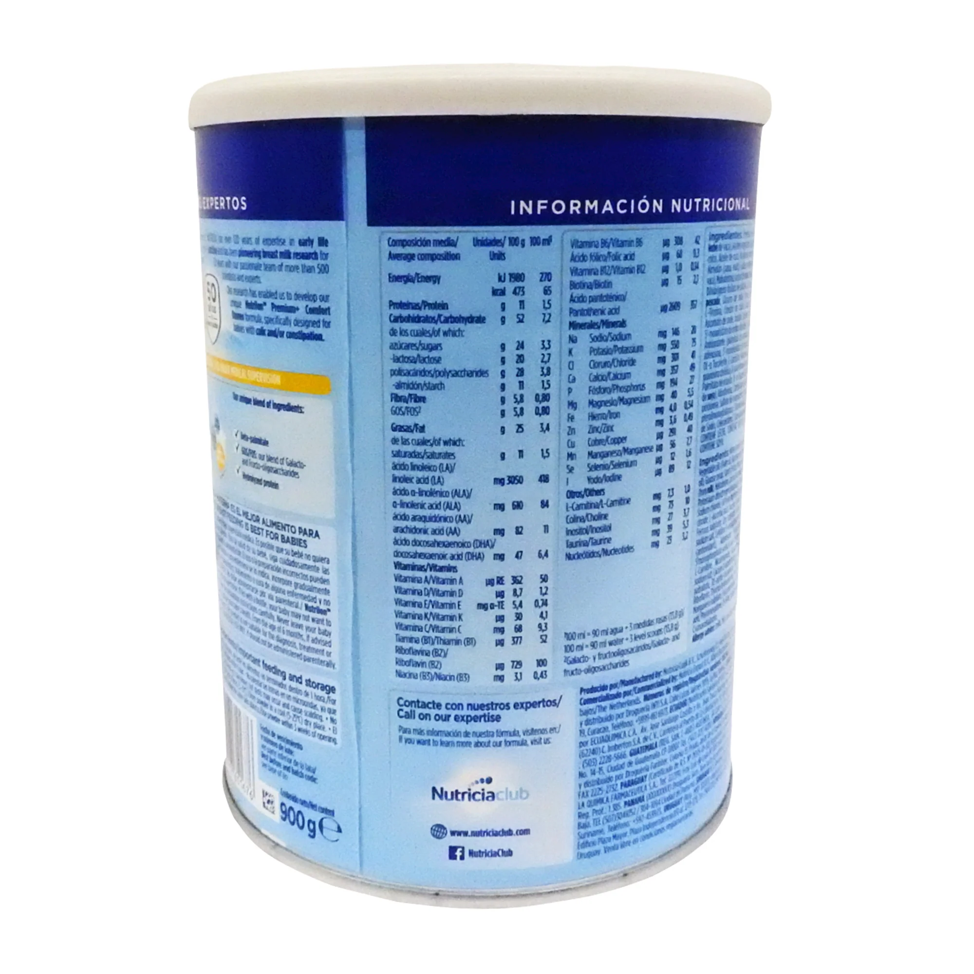 Leche Infantil Nutrilon Premium+ Comfort Omneo Lata X 900 Gr - Image 3
