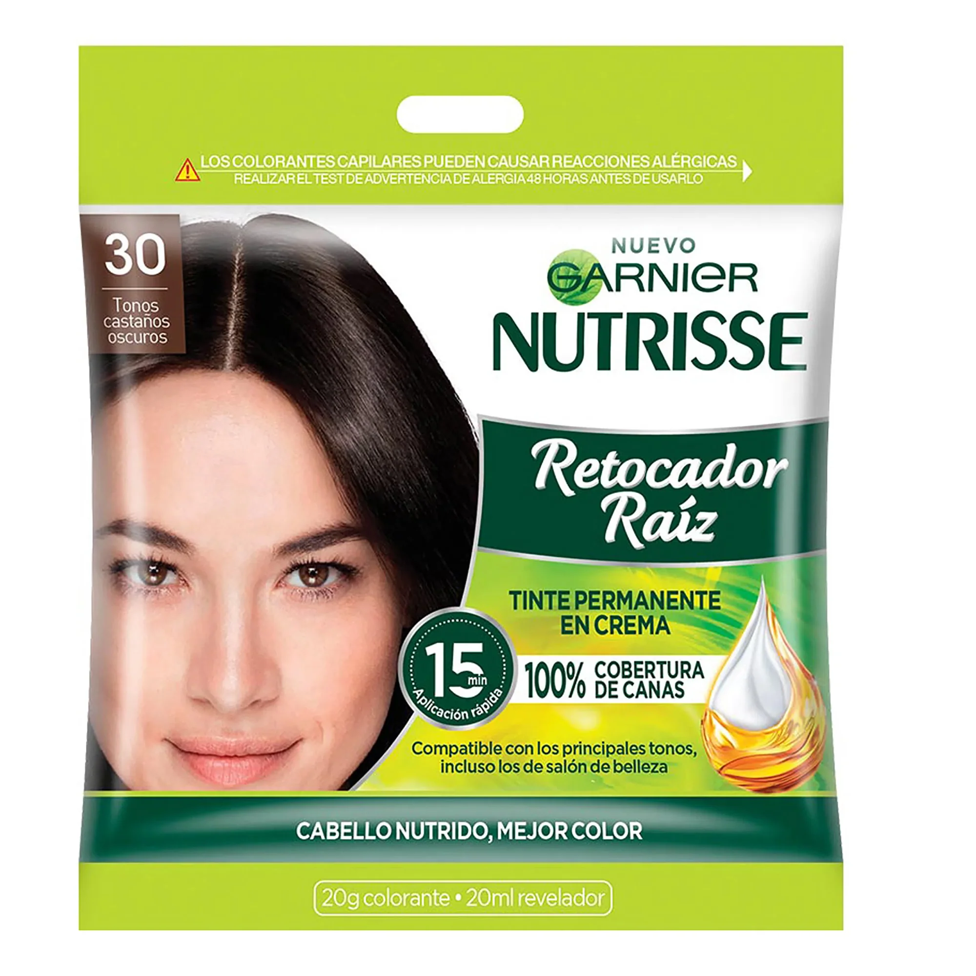 Tinte Nutrisse Retocador De Raíz Castaño Oscuro 30