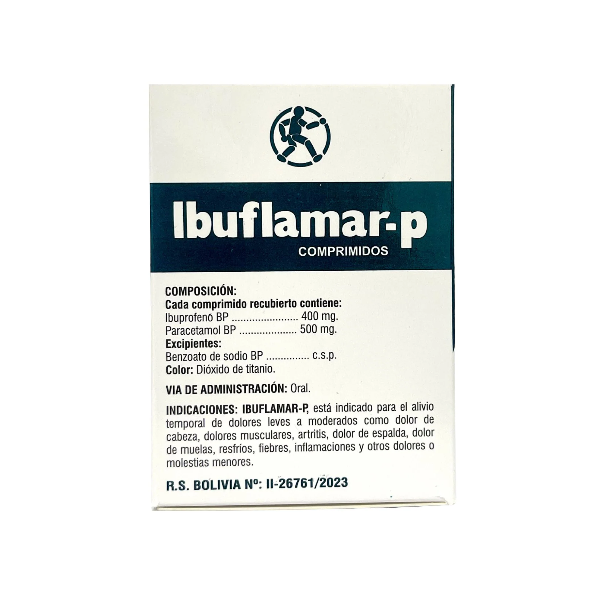 Ibuflamar P Ibuprofeno 400Mg Y Paracetamol 500Mg X Comprimido - Image 2