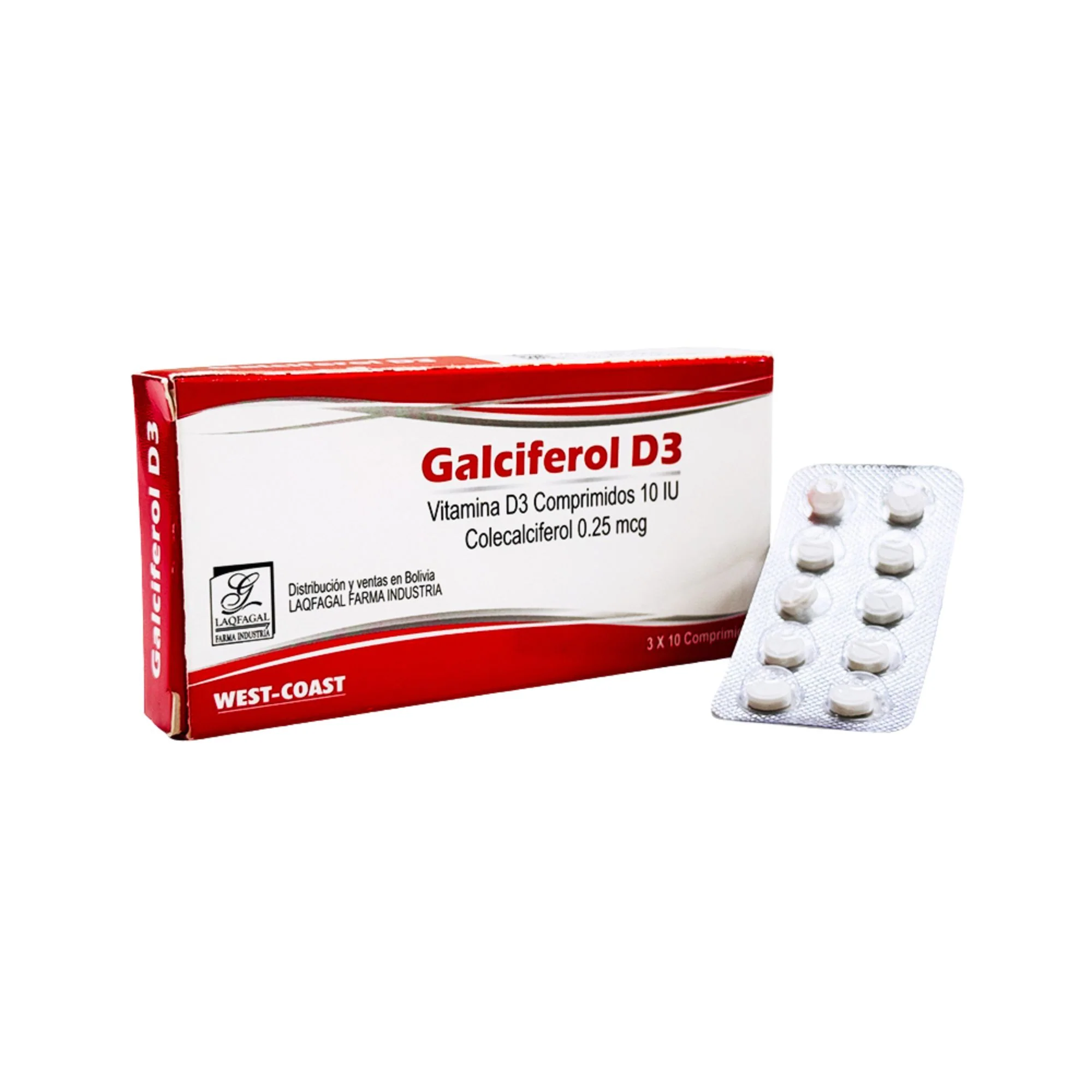 Galciferol D3 Vitamina D3 X Comprimido