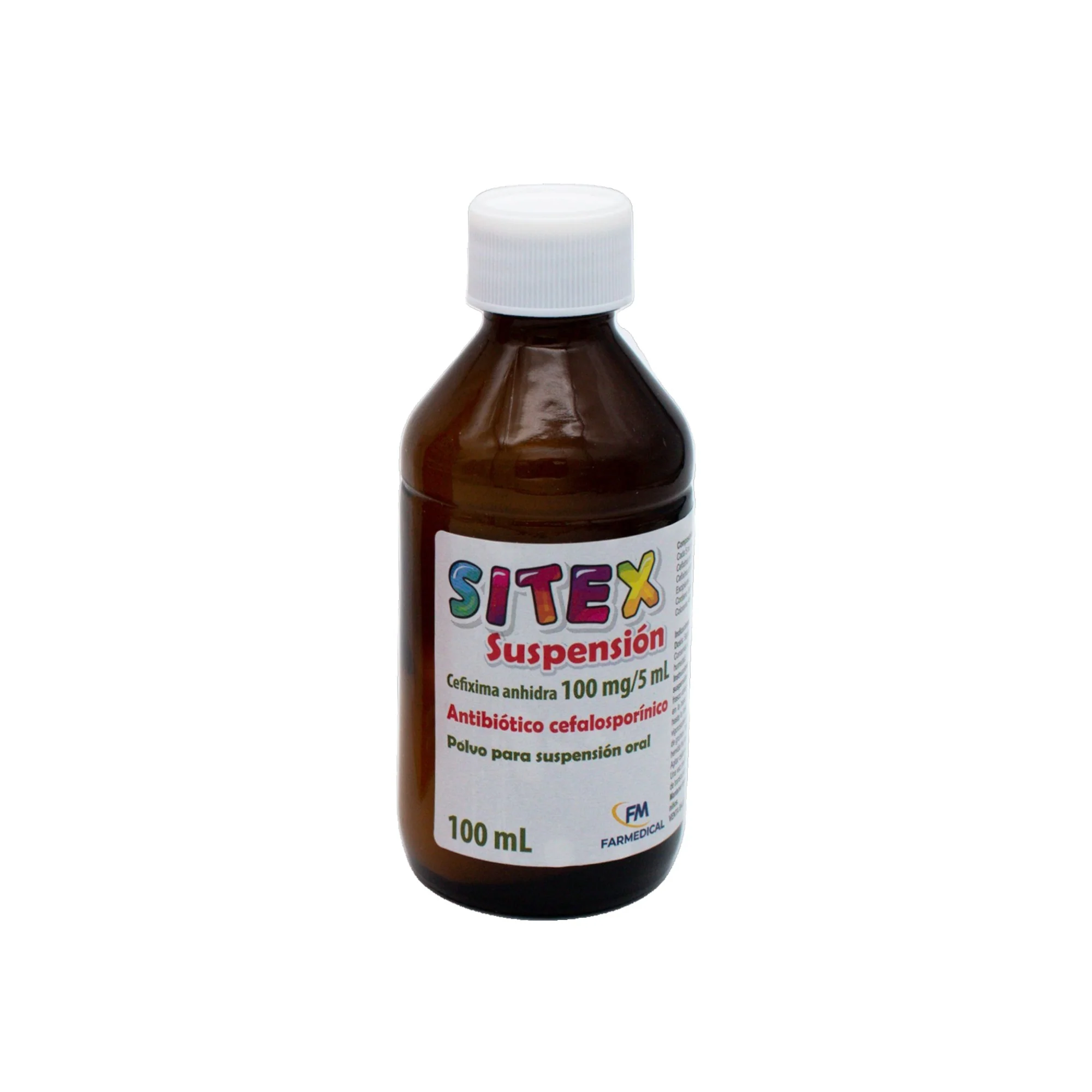 Sitex Cefixima 100Mg / 5Ml Sabor Frutilla Suspensión X 100Ml - Image 2