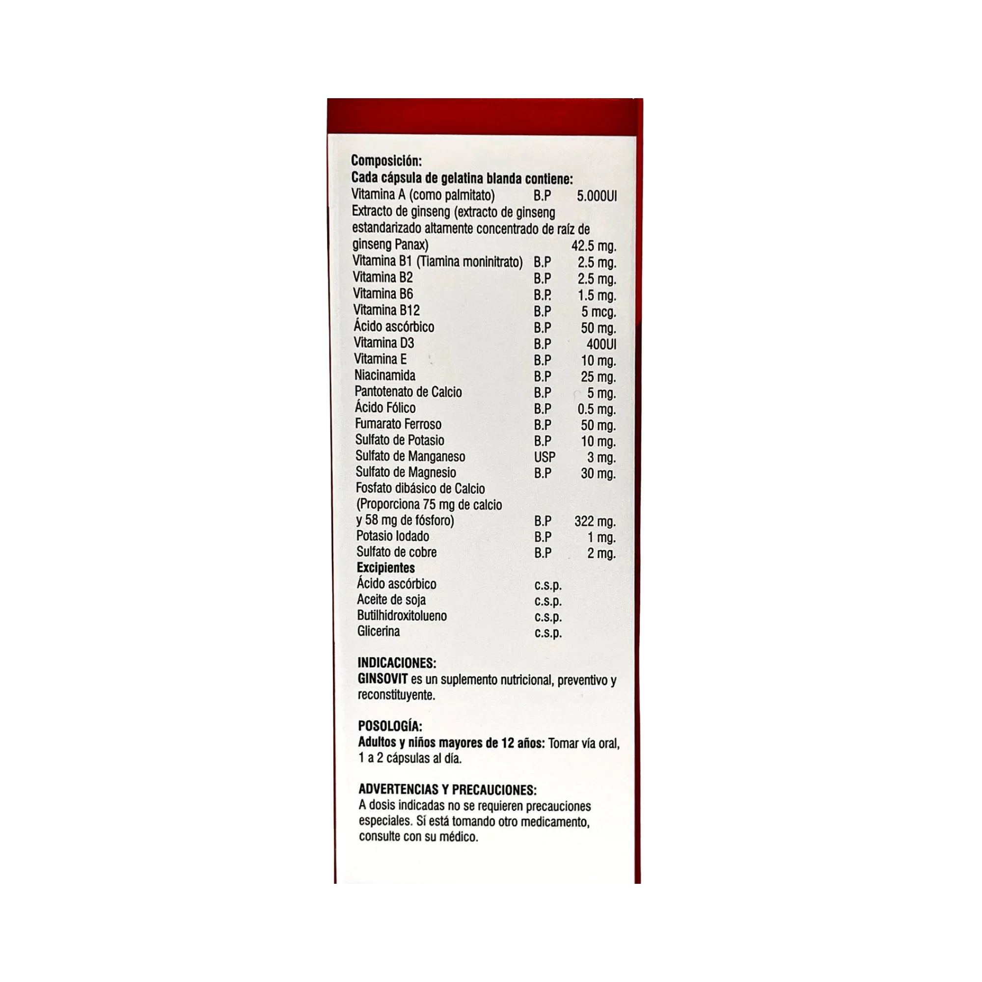Ginsovit X Cápsula - Image 3