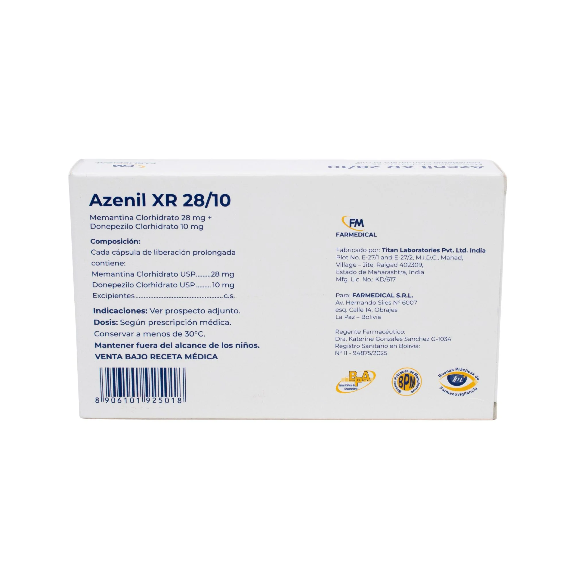 Azenil Xr 28/10Mg X Cápsula Liberación Prolongada - Image 3